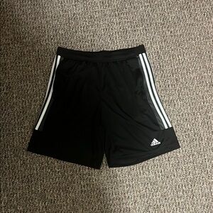 Adidas Aeroready Adjustable Striped Athletic Shorts